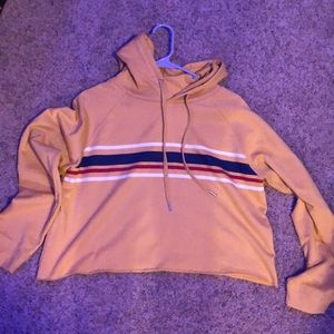 Yellow and stripped sweatshirt